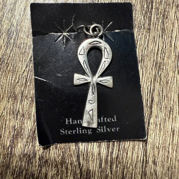 Vintage Sterling Silver Ankh Pendant - Picture 1 of 2